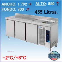 MESA REFRIGERADA 3 PUERTAS EDENOX MPGF-180 HC